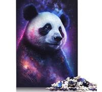 Galaxy Animals Panda 500 Piece Jigsaw Puzzle Family Fun Jigsaws for Adults And Challenging Game,stress Relief Games And Unique Gifts 500pcs (52x38cm)