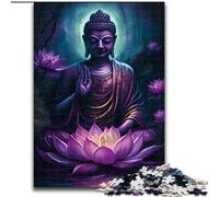 Galaxy Art Buddha Puzzles for Teenagers Teens 1000pc Puzzle, Stress Reliever Staycation Kill Time Parent-child Interaction (26x38cm)