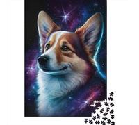 Galaxy Art Corgi 1000 Jigsaw Puzzles for Adults Friendly Materials Cool Puzzles for Adults for Kids 1000pcs (38x26cm)