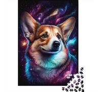 Galaxy Art Corgi Puzzle for Teenagers 1000 Pieces Puzzle Brain Teaser Puzzles For Adults 1000pcs (38x26cm)