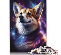 Galaxy Art Corgi Puzzle Friendly Materials 100 Percent Recycled Cardboard Jigsaw Puzzle for Adult Children 1000pcs (75x50cm)