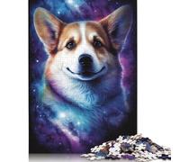 Galaxy Art Corgi Puzzles 1000 Pieces Paper Puzzles for Adults And Teenager Family Game Christmas Eve Gifts 1000pcs (75x50cm)