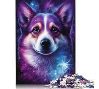 Galaxy Art Corgi Puzzles for Adults 1000 Pieces Puzzles for Adults & Teenager Age 12 Years Up Christmas Eve Gifts 1000pcs (75x50cm)