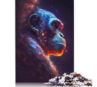 Galaxy Art Monkey Puzzle 100 Percent Recycled Cardboard 100 Percent Recycled Cardboard Jigsaw Puzzle for Boy Or Girl 1000pcs (75x50cm)