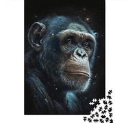 Galaxy Art Monkey Puzzle Brain Teaser 100% Recycled Cardboard Jigsaw Puzzle for Kids And Adults Age 12 Years Up 300pcs (40x28cm)