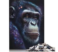 Galaxy Art Monkey Puzzle Difficult Challenge 100 Percent Recycled Cardboard Jigsaw Puzzle for Kids And Adults Age 12 Years Up 1000pcs (75x50cm)