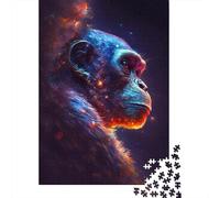 Galaxy Art Monkey Puzzle Premium 100% Recycled Board Paper Rectangular Jigsaw Puzzle for Adults Teen Unique Gift 1000pcs (38x26cm)