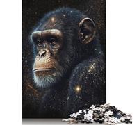 Galaxy Art Monkey Puzzle Rectangular Paper Board Paper Rectangular Jigsaw Puzzle for Adult Children 1000pcs (75x50cm)