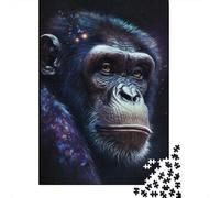 Galaxy Art Monkey Puzzle Rectangular Paper Board Paper Rectangular Jigsaw Puzzle for Adult Children 1000pcs (38x26cm)