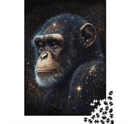 Galaxy Art Monkey Puzzle Unique Home Decor Paper Rectangular Jigsaw Puzzle for Adults Teen 1000pcs (38x26cm)
