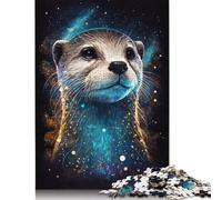 Galaxy Art Otter 500 Piece Jigsaw Puzzle for Adults | Wooden Puzzle for | Great Gift Jigsaw Puzzles for Adults | Family Game 500pcs (52x38cm)