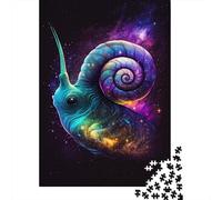 Galaxy Art Snail 1000 Piece Jigsaw Puzzles Brain Teaser Problem Solving Puzzles for Adult Children 1000pcs (38x26cm)