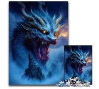 Galaxy Art Wolf Jigsaw Puzzle 1000 Pieces Wooden Jigsaw Puzzles for Adults Intricate Design for Teenagers, DIY Decor, And Brain-Boosting Fun 50x75CM/19.68x29.52inch