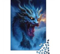 Galaxy Art Wolf Puzzle Difficult Challenge 100 Percent Recycled Cardboard Jigsaw Puzzle for Women Men 1000pcs (38x26cm)