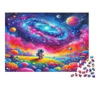 Galaxy Astronaut Landscape 1000pcs For Adults Mini Puzzle Challenging