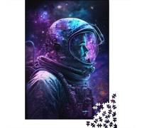 Galaxy Astronaut Puzzle Fun Activity for at Home Premium Cardboard Jigsaw Puzzle for Adults Teen 300pcs (40x28cm)