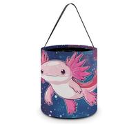 Galaxy Axolotl Halloween Candy Bag Candy Tote Bucket Bags Party Supplies for Women Men