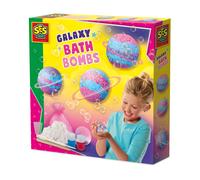 SES Creative 14769 - Galaxy Bath Bombs, Mix dye to Make Your own Colours, Bright Colours, Complete STEM-Set for Children 8 Years and Older