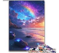 Galaxy Beach Night View Jigsaw Puzzles for Adults Teenagers Jigsaws Puzzle, for Age 14+ Game Wall Decoration Unique Gifts for Birthday And Christmas (70x100cm)