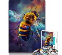 Galaxy Bee 1000 Piece Jigsaw Puzzles for Adults & Teens,Help The Brain Exercise Addictive Toys to Cultivate Patience A Work of Art (38x26cm)