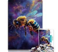 Galaxy Bee Jigsaw Puzzles 1000 Pieces for Adults Teens,Learning Educational Toy for Is Ideal As A Gift for The Whole Family 38x26cm