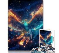 Galaxy Bird of Phoenix Jigsaw Puzzles for Adults Teenagers Jigsaws Puzzle,Challenging To Complete But Fun And Humorous Birthday Present,Gifts,Wall Art 38x26cm