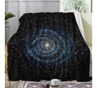Galaxy Blanket Super King Size, Universe Fleece Throw Blanket for Bed Sofa Couch, Soft Cozy Flannel, Extra Large 230x270 cm, Decor & Gifts (S267)