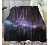 Galaxy Blanket Super King Size, Universe Fleece Throw Blanket for Bed Sofa Couch, Soft Cozy Flannel, Extra Large 230x270 cm, Decor & Gifts (S255)