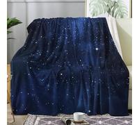 Galaxy Blanket Throw, Universe Fleece Blanket for Bed Sofa Couch, Soft Cozy Flannel, 180x200 cm, Decor & Gifts (S227)
