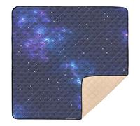 Galaxy Blue Pattern Large Stylish Baby Activity Play Mat for Indoor Outdoor Cozy Breathable Baby Kick Crawling Mat for Baby Kids Toddlers Infants, 50'' x 50''