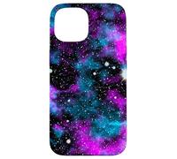Galaxy Blue Purple Space Nebula Stars Cosmic Sky Case for iPhone 15