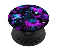 Galaxy Blue Purple Space Nebula Stars Cosmic Sky PopSockets Adhesive PopGrip