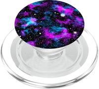 Galaxy Blue Purple Space Nebula Stars Cosmic Sky PopSockets PopGrip for MagSafe