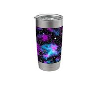 Galaxy Blue Purple Space Nebula Stars Cosmic Sky Stainless Steel Insulated Tumbler