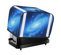 Galaxy Blue Toaster Cover 2 Slice, Waterproof Bread Machine Covers with Pockets Universal Size Kitchen Small Appliance Cover with Handle, Dust and Fingerprint Protection