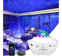 Galaxy Bluetooth Light Projector, Star Projector with Remote Control 10 Change Colors, Led Projector Light Built-in Bluetooth Music Speaker & Timer for Baby, Ambiance Light Room Decor Festival Gift