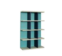Galaxy Bookcase Turquoise/ Blue/ Gray