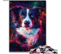Galaxy Border Collie 1000 Pieces Jigsaw Puzzles For Teens And Adults, Family Entertainment Toys Is Ideal As A Gift for The Whole Family (50x75cm)