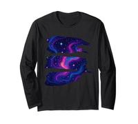 Galaxy Brush Stroke Set Stars Long Sleeve T-Shirt