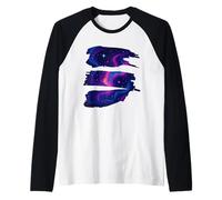 Galaxy Brush Stroke Set Stars Raglan Baseball Tee