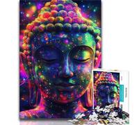 Galaxy Buddha 1000 Piece Jigsaw Puzzles for Teenagers Gifts,Help The Brain Exercise Addictive Toys to Cultivate Patience Great Gift (38x26cm)