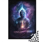 Galaxy Buddha Adult Jigsaw Puzzle Premium 100% Recycled Board Problem Solving Puzzles for Adult Children 1000pcs (38x26cm)