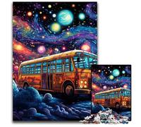 Galaxy Bus 1000 Piece Jigsaw Puzzles for Adults Puzzles for Adults Ideal for Lover, Perfect Christmas, New Year, Valentine's Gift 26X38CM/10.23x14.96inch