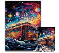 Galaxy Bus JigsawPuzzle 1000 Pieces for Adults Challenging Puzzles Brain Teaser, Adult Game, Family Interactive Activity 26X38CM/10.23x14.96inch