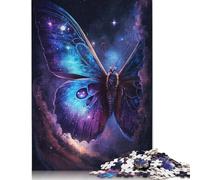 Galaxy Butterfly 1000 Piece Jigsaw Puzzle Adults Puzzle Woodboard Jigsaws Puzzles Toy Educational Game 1000pcs (75x50cm)