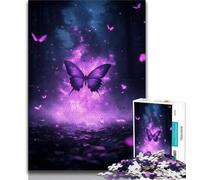 Galaxy Butterfly 1000 Piece Jigsaw Puzzles for Teenagers Gifts,Game Toys Every Piece Is Unique - Challenging Family Fun Game (75x50cm)