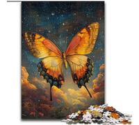 Galaxy Butterfly Jigsaw Puzzles for Adults Teenagers Jigsaws Puzzle, for Age 14+ Fun Games Fun Activities at Home, Birthday Gifts, Travel Gifts (50x75cm)