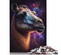 Galaxy Camel Space 500 Piece Jigsaw Puzzle Family Fun Jigsaws for Adults And Challenging Game,stress Relief Games And Unique Gifts 500pcs (52x38cm)