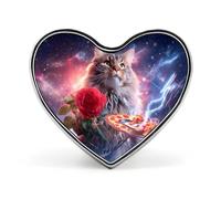 Galaxy Cat Brooch Pins Heart Badge Collar Lapel Pins Dress Backpack Accessories