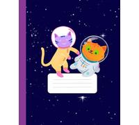 Galaxy Cat Composition Notebook: Cosmic Kitty School Notebook | 7.5 x 9.25 inches, 120 Pages